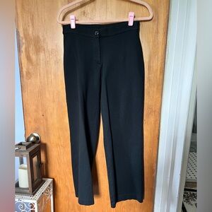 L.L. Bean Black Wide Leg Pants; 6P